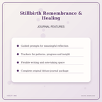 Idgit Ink Stillbirth Remembrance & Healing deluxe journal and planner bundle — journal prompts and reflection features