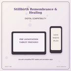 Idgit Ink Stillbirth Remembrance & Healing deluxe journal and planner bundle — tablet and pdf annotation compatibility