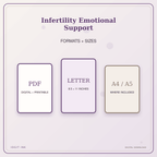 Idgit Ink Infertility Emotional Support deluxe journal and planner bundle — digital formats and available page sizes