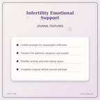 Idgit Ink Infertility Emotional Support deluxe journal and planner bundle — journal prompts and reflection features