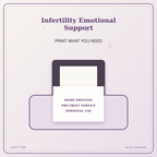 Idgit Ink Infertility Emotional Support deluxe journal and planner bundle — home and professional printing information