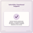 Idgit Ink Infertility Emotional Support deluxe journal and planner bundle — instant download and no physical product notice