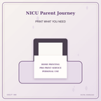 Idgit Ink NICU Parent Journey deluxe journal and planner bundle — home and professional printing information