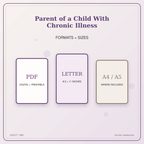 Idgit Ink Parent of a Child With Chronic Illness deluxe journal and planner bundle — digital formats and available page sizes
