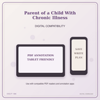 Idgit Ink Parent of a Child With Chronic Illness deluxe journal and planner bundle — tablet and pdf annotation compatibility