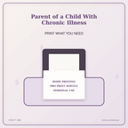 Idgit Ink Parent of a Child With Chronic Illness deluxe journal and planner bundle — home and professional printing information