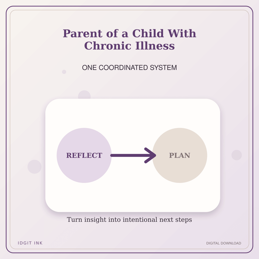 Idgit Ink Parent of a Child With Chronic Illness deluxe journal and planner bundle — topic-specific benefits and use cases