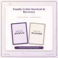 Idgit Ink Family Crisis Survival & Recovery deluxe journal and planner bundle — primary bundle cover showing both deluxe products