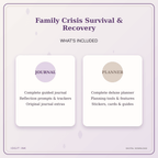 Idgit Ink Family Crisis Survival & Recovery deluxe journal and planner bundle — complete journal and planner bundle contents
