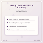 Idgit Ink Family Crisis Survival & Recovery deluxe journal and planner bundle — journal prompts and reflection features