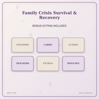 Idgit Ink Family Crisis Survival & Recovery deluxe journal and planner bundle — included digital stickers and cards