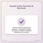 Idgit Ink Family Crisis Survival & Recovery deluxe journal and planner bundle — instant download and no physical product notice