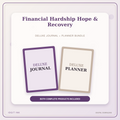 Idgit Ink Financial Hardship Hope & Recovery deluxe journal and planner bundle — primary bundle cover showing both deluxe products