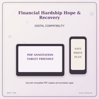 Idgit Ink Financial Hardship Hope & Recovery deluxe journal and planner bundle — tablet and pdf annotation compatibility