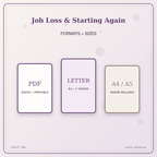 Idgit Ink Job Loss & Starting Again deluxe journal and planner bundle — digital formats and available page sizes