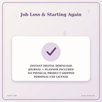 Idgit Ink Job Loss & Starting Again deluxe journal and planner bundle — instant download and no physical product notice