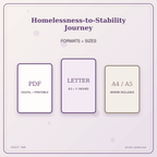 Idgit Ink Homelessness-to-Stability Journey deluxe journal and planner bundle — digital formats and available page sizes