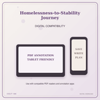 Idgit Ink Homelessness-to-Stability Journey deluxe journal and planner bundle — tablet and pdf annotation compatibility