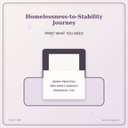 Idgit Ink Homelessness-to-Stability Journey deluxe journal and planner bundle — home and professional printing information