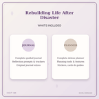 Idgit Ink Rebuilding Life After Disaster deluxe journal and planner bundle — complete journal and planner bundle contents