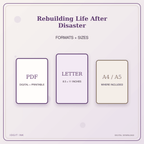 Idgit Ink Rebuilding Life After Disaster deluxe journal and planner bundle — digital formats and available page sizes