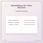 Idgit Ink Rebuilding Life After Disaster deluxe journal and planner bundle — planner organization and planning features