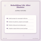 Idgit Ink Rebuilding Life After Disaster deluxe journal and planner bundle — journal prompts and reflection features