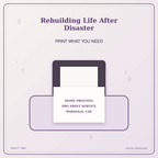 Idgit Ink Rebuilding Life After Disaster deluxe journal and planner bundle — home and professional printing information