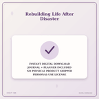 Idgit Ink Rebuilding Life After Disaster deluxe journal and planner bundle — instant download and no physical product notice