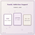 Idgit Ink Family Addiction Support deluxe journal and planner bundle — digital formats and available page sizes