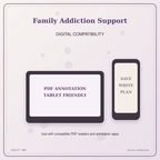 Idgit Ink Family Addiction Support deluxe journal and planner bundle — tablet and pdf annotation compatibility