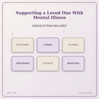 Idgit Ink Supporting a Loved One With Mental Illness deluxe journal and planner bundle — included digital stickers and cards