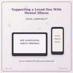 Idgit Ink Supporting a Loved One With Mental Illness deluxe journal and planner bundle — tablet and pdf annotation compatibility