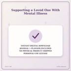 Idgit Ink Supporting a Loved One With Mental Illness deluxe journal and planner bundle — instant download and no physical product notice