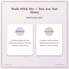 Idgit Ink Walk With Me — You Are Not Alone deluxe journal and planner bundle — complete journal and planner bundle contents