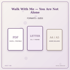 Idgit Ink Walk With Me — You Are Not Alone deluxe journal and planner bundle — digital formats and available page sizes