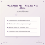 Idgit Ink Walk With Me — You Are Not Alone deluxe journal and planner bundle — journal prompts and reflection features