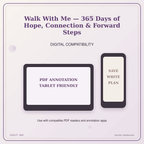 Idgit Ink Walk With Me — 365 Days of Hope, Connection & Forward Steps deluxe journal and planner bundle — tablet and pdf annotation compatibility