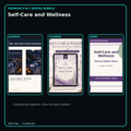 Self-Care and Wellness premium digital journal planner and diary bundle cover