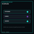 Gratitude stickers cards covers guides and verified bundle bonuses