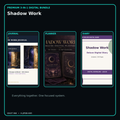 Shadow Work premium digital journal planner and diary bundle cover