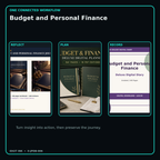 Budget and Personal Finance connected journal planner diary workflow and customer benefits