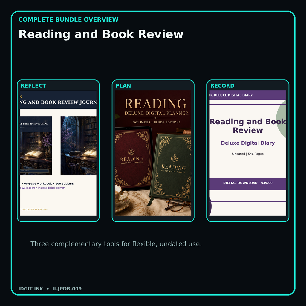 Reading and Book Review complete three-product digital bundle overview