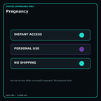 Pregnancy secure digital download personal-use and no-shipping notice