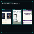 Mental Wellness Check-In complete three-product digital bundle overview