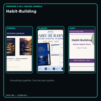 Habit-Building premium digital journal planner and diary bundle cover
