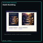 Habit-Building deluxe digital journal features and guided reflection pages
