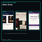 Bible Study complete three-product digital bundle overview