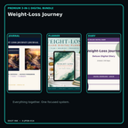 Weight-Loss Journey premium digital journal planner and diary bundle cover