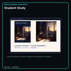 Student Study deluxe digital journal features and guided reflection pages